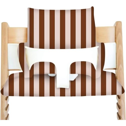 Nibble and Rest Cushion for Stokke Tripp Trapp High Chairs, Soft Padded Seat & Backrest, Baby Set Compatible, Wipeable, Machine Washable, Easy to Clean, Stylish Print
