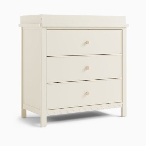 Graco Sasha 3 Drawer Chest with Changing Topper - Frosted Oat