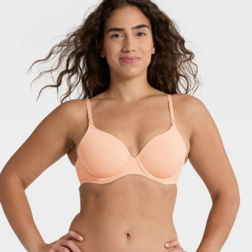 Women's Lightly Lined Full Coverage Nursing Bra - Auden™ Pearl Tan 34C