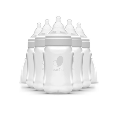 Evenflo Feeding Premium Proflo Venting Balance Plus Wide Neck Baby, Newborn and Infant Bottles - Helps Reduce Colic - 9 Ounce (Pack of 6)