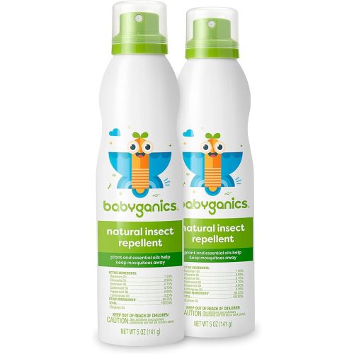 Babyganics Kids Continuous Insect Spray 5oz, 2 Pack