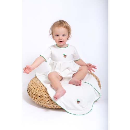 Mallard Embroidered Pip Blanket