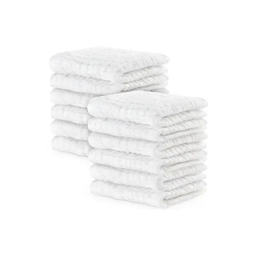 Muslin Washcloths - Pack of 10