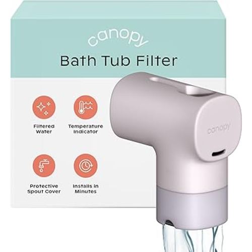 Amazon.com: Canopy Baby Bath Tub Filter – Gentler Water Filtration for Delicate Skin | Reduces Chlorine & Irritants | BPA-Free Silicone Spout Cover | Easy Tool-Free Install | Activated Carbon Filtration : Tools & Home Improvement