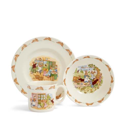 Bunnykins Set: Plate, Cereal Bowl and 1 Handled Hug-a-Mug | Royal Doulton Webstore