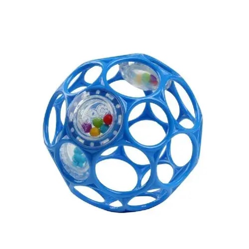 Oball Rattle Easy-Grasp Ball - Blue | Baby Bunting AU