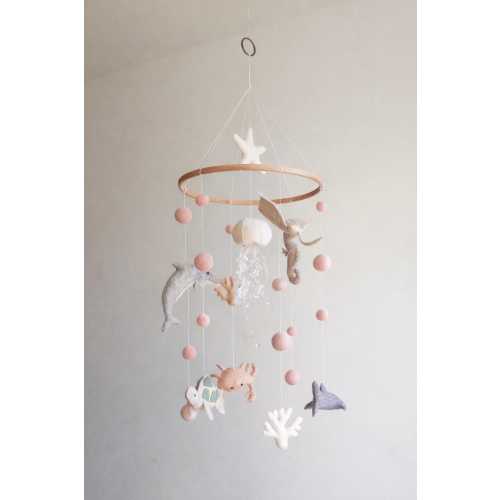 Baby crib Mobile ocean -Nursery baby mobile-Baby Mobile - Nautical Mobile- Nursery mobile- Sea ocean Mobile - Crib Mobile -Baby Shower Gift