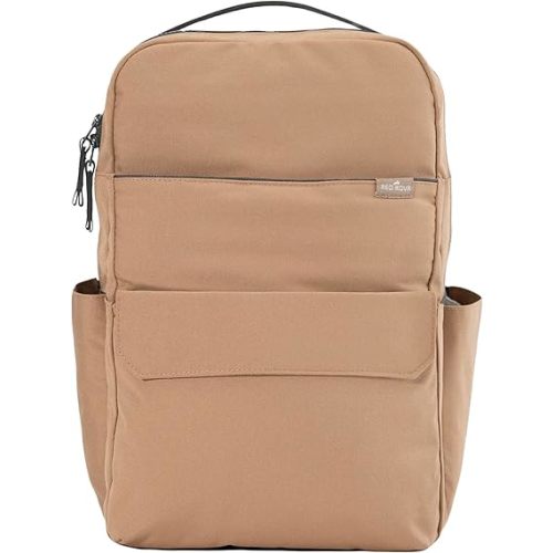 RED ROVR Roo Lightweight 1 LB Diaper Bag Backpack | 11 organizational pockets| Durable & Water-Resistant (Toffee)