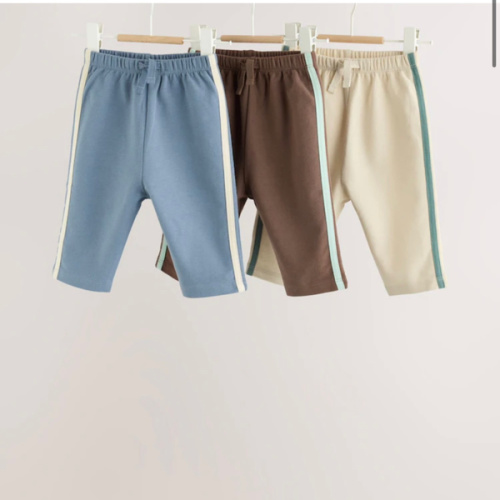 Buy Blue/Brown/Cream Baby Straight Leg Joggers 3 Pack (0mths-2yrs) from Next USA