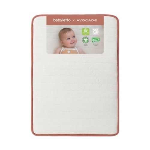 Babyletto x Avocado Organic Mini Crib Mattress - White