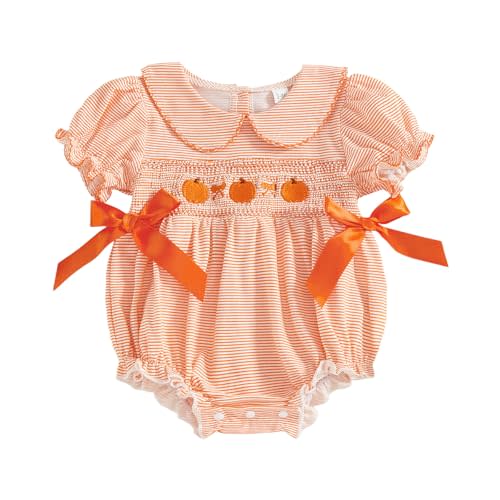 Adobabirl Baby Girl Bubble Romper Newborn Letter Embroidery Onesie Short Sleeve Jumpsuit Mothers Day Outfit Cute Clothes