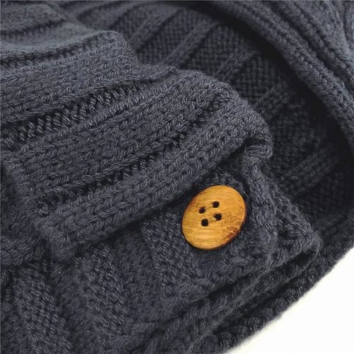 XMWEALTHY Newborn Baby Wrap Swaddle Blanket Knit Sleeping Bag Receiving Blankets Stroller Wrap for Baby(Black Grey) (0-6 Month)