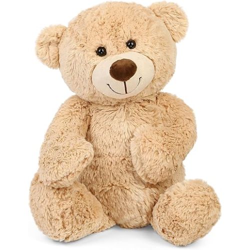 BenBen Teddy Bear Stuffed Animals, 18 inch Soft Plush Toys, Light Brown