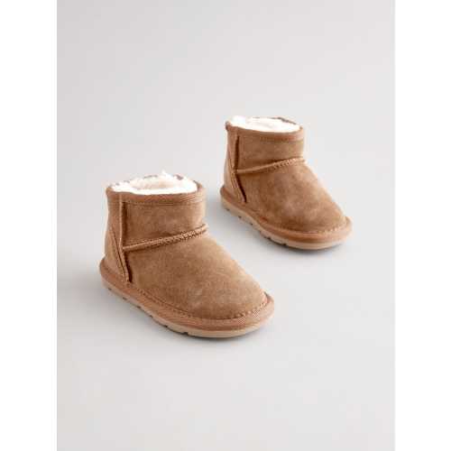 Brown Warm Lined Suede Boots