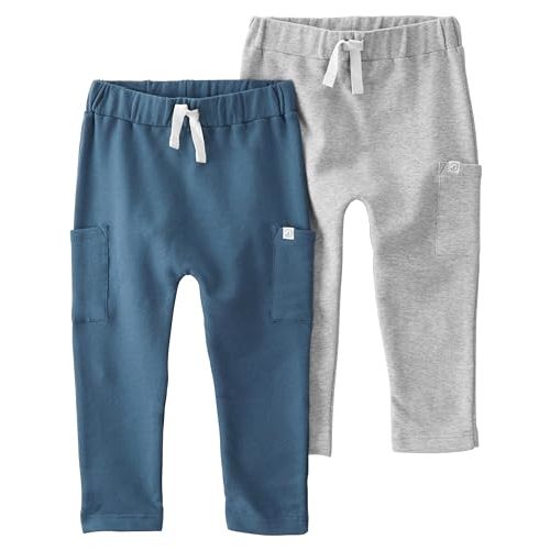 Little Planet by Carter's Unisex-Baby 2-Pack Pants Made with Organic Cotton