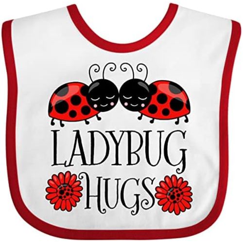 inktastic Ladybug Hugs Cute Pair Of Ladybugs Baby Bib
