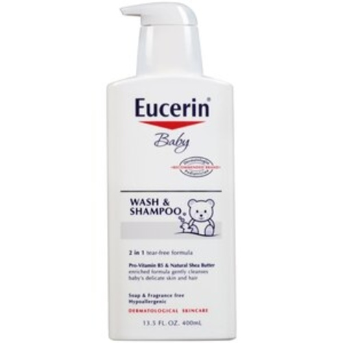 Eucerin Baby Wash and Shampoo, 13.5 OZ