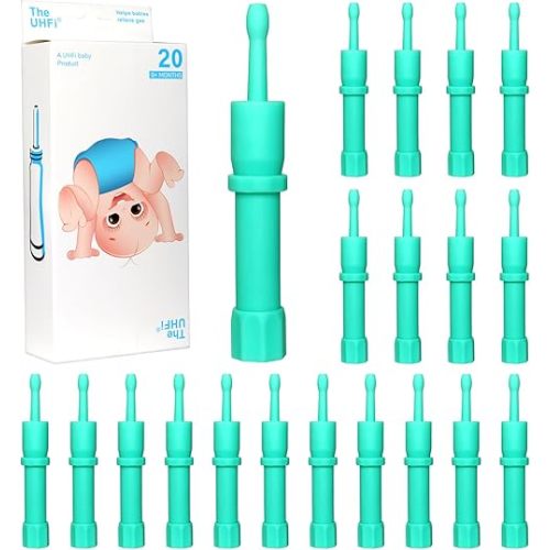 Gas and Colic Reliever for Babies, Baby Gas Colic Relief, Natural Solution for Baby Colic and Gas Relief, Safe & Effective Instant Constipation Relief for Babies, 20 Count (Green)