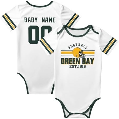Custom Baby Onesie Bodysuits White Infants 0-24Month Baby Clothes Personalized Name Number for Boy Girl