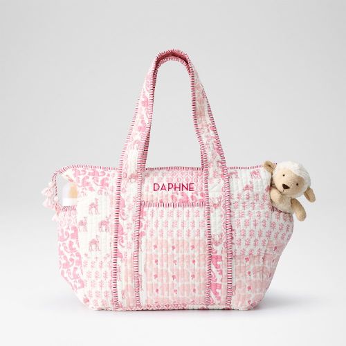 Patchwork Quilted Diaper Bag