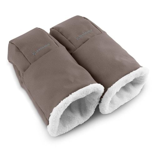 UPPAbaby CozyHandmuff/Easily Attaches to Stroller Handlebars/Ultra-Plush, Weather-Proof Hand Protection/Theo (Dark Taupe)