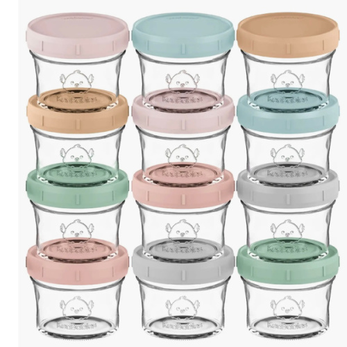 12-Pack Prep Jars Baby Food Storage Glass Containers