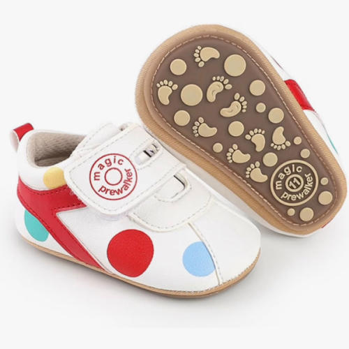 Baby Boys Girls Sneakers Toddler Non-Slip Soft Rubber Sole First Walking Shoes Infant Newborn Crib Dress Shoes