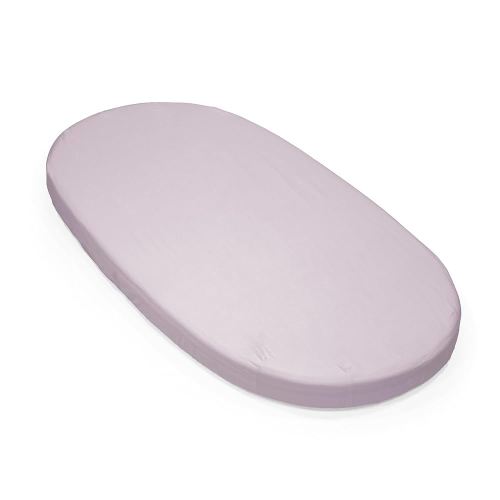 Stokke Sleepi Fitted Sheet V3, Lavender - Compatible with Sleepi Bed V3 & Mattress V3 - Washable - 100% Fine Cotton Percale