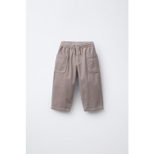 CORDUROY PANTS WITH POCKETS - Mink | ZARA United States