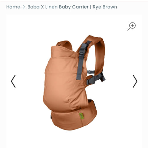 Boba X Linen Baby Carrier | Rye Brown