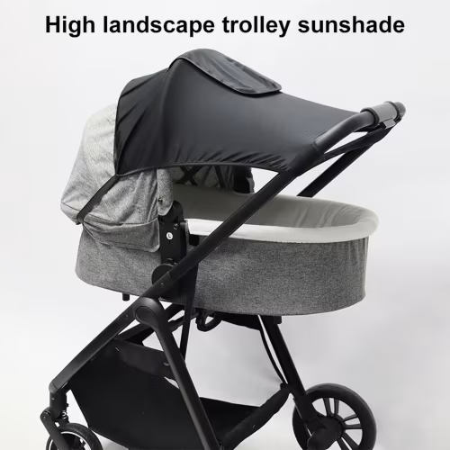 Universals Baby Stroller Sun Cover Pram Sun Shade Cover Bassinet Adjustable Breathable Baby Sunshade Pushchair Awning Sun Windproof Easy To
