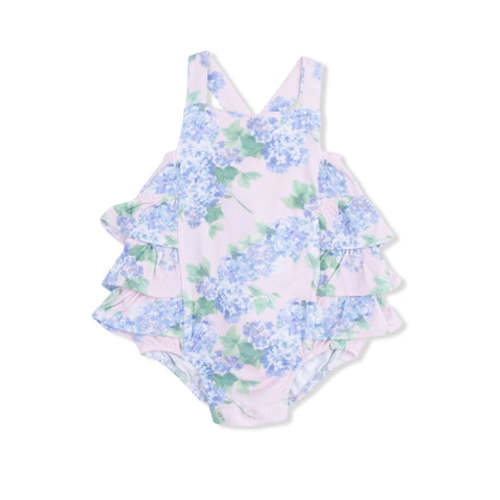 Hydrangeas - Ruffle Sunsuit