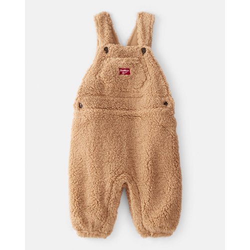 Baby Boy Sherpa Overalls - Brown - OshKosh | Carter's