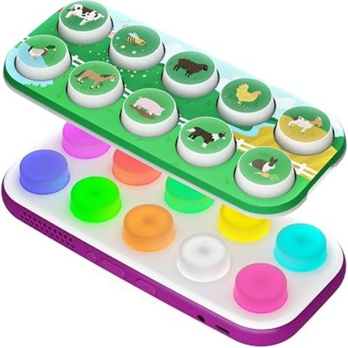 Boppo Screen-Free Learning Tablet Bundle - Includes Boppo Tablet & On the Farm Toppo Expansion - 50+ Games & Activities for Families - Educational & Travel-Friendly - Great for Toddlers