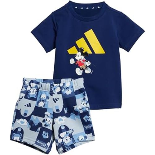 adidas baby-girls Disney Mickey Mouse T-shirt Set