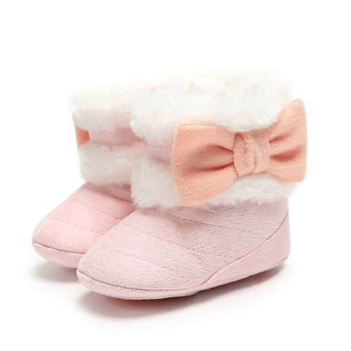 WMTBSRSW Newborn Plush Lined Socks Baby Soft Sole Booties Infant Boys Girls Slippers Stay on Socks Shoe Non Skid Gripper Toddler Winter Crib Shoes