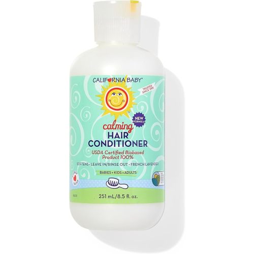 California Baby Calming Hair Conditioner | 100% Plant-Based Kids Conditioner | Rinse-out or Leave in Conditioner | Lavender Scent | 251 mL / 8.5 oz