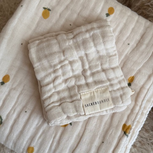 Organic Cotton Baby Wash Cloths [2-pack]
