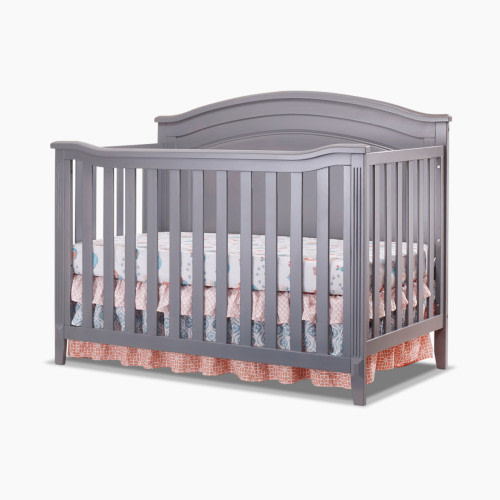 Sorelle Berkley Round Top Panel Crib - Gray