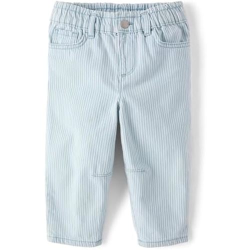 The Children's Place Baby Girls' and Toddler Barrel Leg Jeans