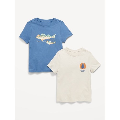 Unisex Short-Sleeve Graphic 2-Pack T-Shirt for Toddler