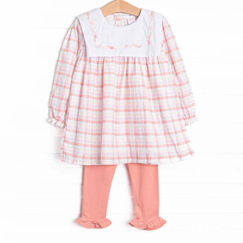 Autumn Breeze Beauty Ruffle Legging Set, Pink – Stitchy Fish