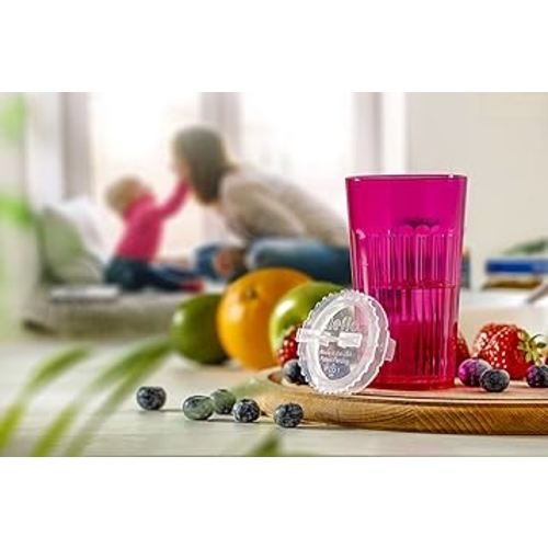 Reflo Smart Cup Bundle (Red 1-Pack) Toddler Transition Weaning Cup, Montessori Self-Feeding Training, Slow-Spill Open-top Design, BPA-Free, Made in USA, E-Guide via QR Code