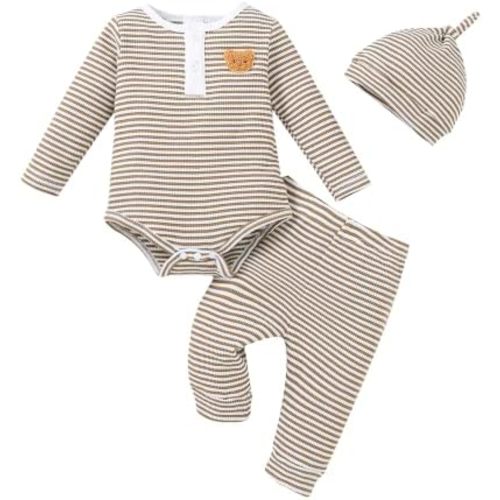Renotemy Newborn Baby Boy Clothes Winter Outfit Essentials Preemie-12Months