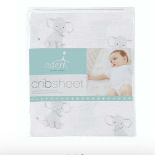 Safari Babes Cotton Muslin Crib Sheet | aden + anais