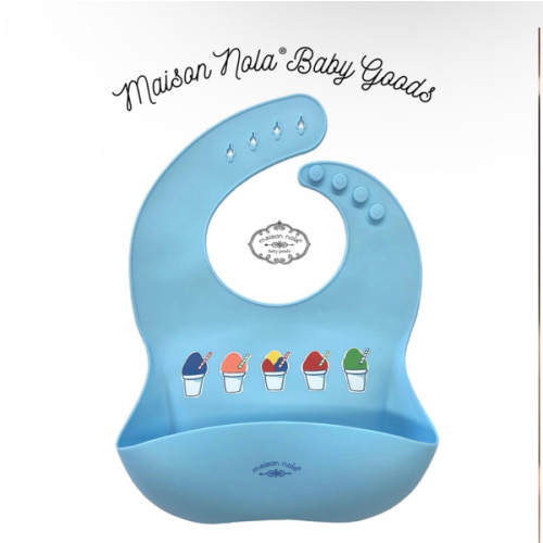 Snowball Silicone Bib | Maison Nola