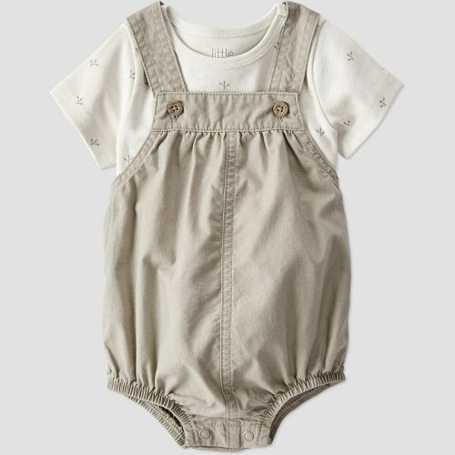 Baby Little Planet by Carter's 2-Piece Organic Cotton Top & Bubble Romper Set