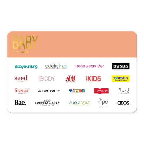 The Baby Gift Card – The Card Network From Coles or Woolworths