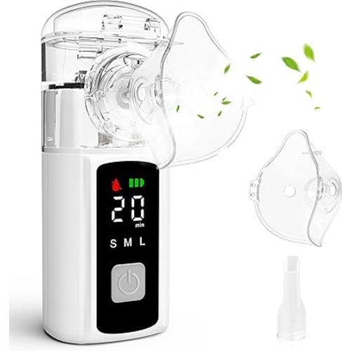 Digital Display Portable Personal Humidifier & Water Atomization for Adults Kids with Adjustable Rate Home Office Travel