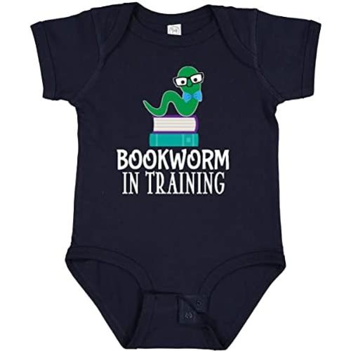 inktastic Future Bookworm in Training Reading Baby Bodysuit